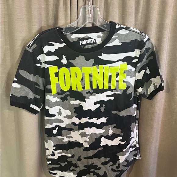 Fortnite Other - Fortnite Kids Camo T-Shirt - Black, Gray, White
